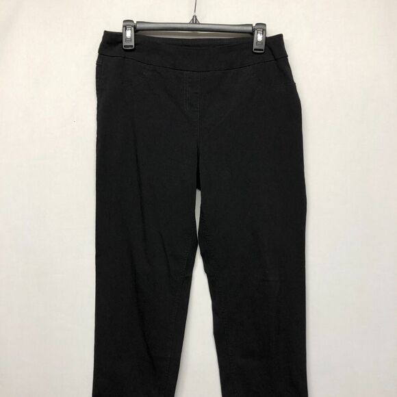 Coldwater Creek Women Pull On Pants Size 12 Black Rayon Blend B251 -27 - Picture 12 of 16